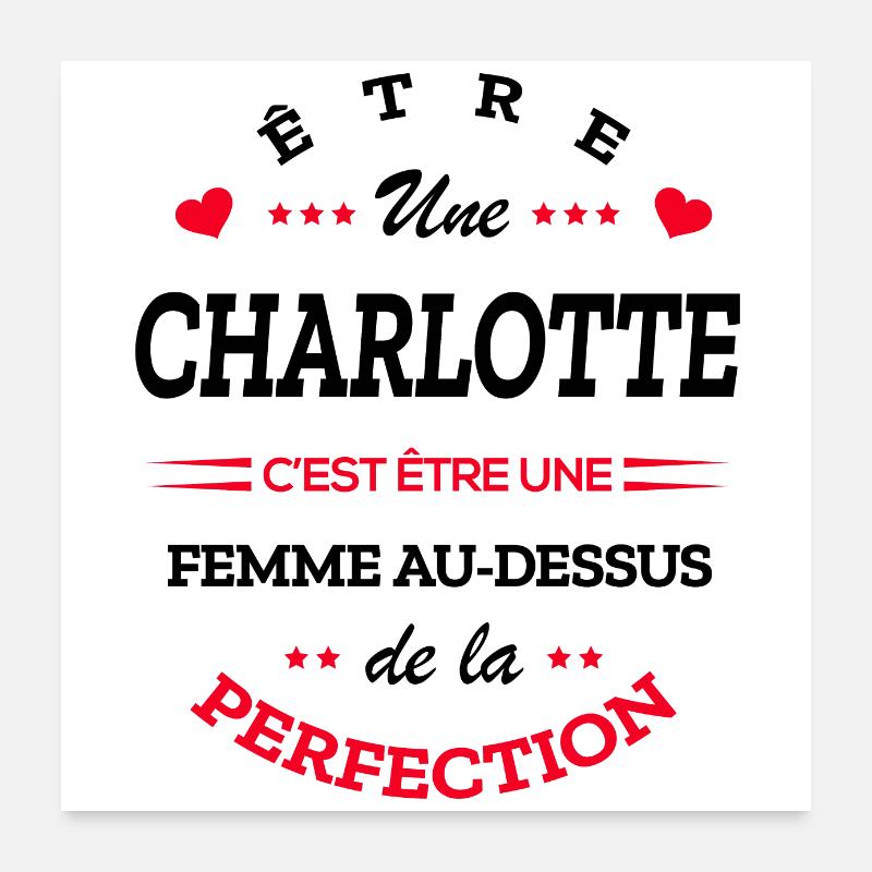 15 CHARLOTTE BL Poster 60 x 60 cm