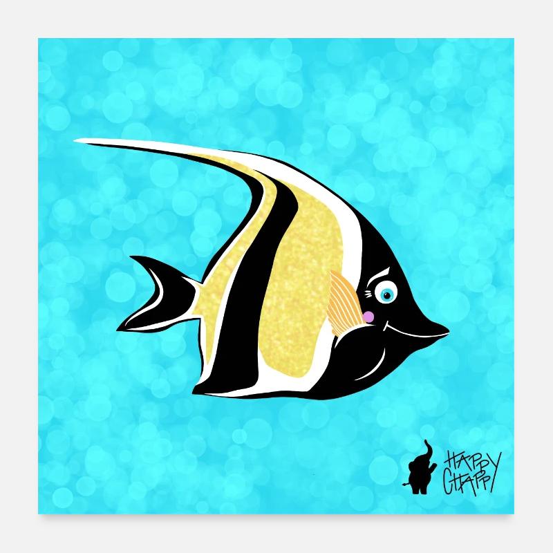 Poisson Poster 60 x 60 cm