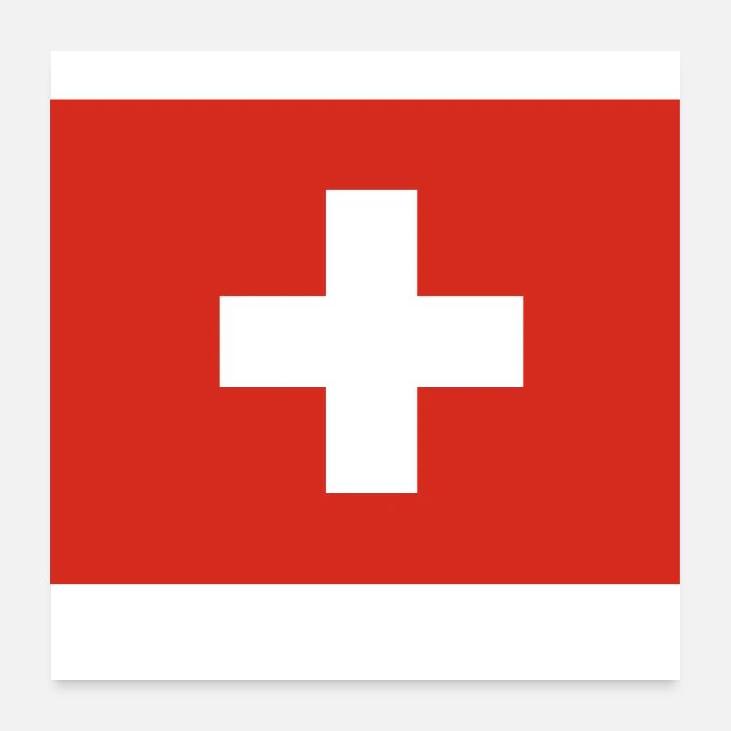 Switzerland Poster 24" x 24" (60x60 cm)