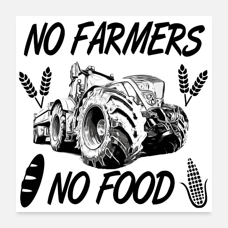 Tractor Poster 24" x 24" (60x60 cm)