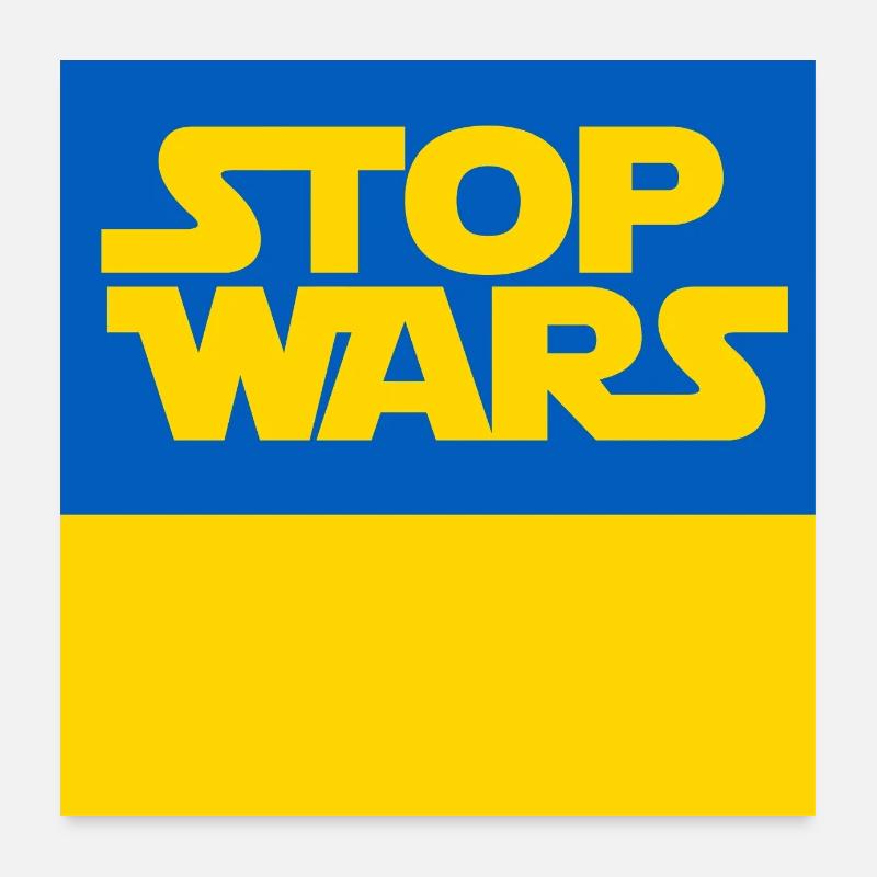 Ukraine - Poster 60 x 60 cm - blanc