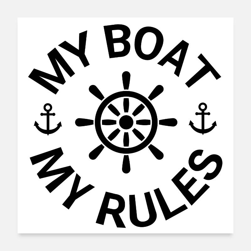 Boot Poster 60x60 cm