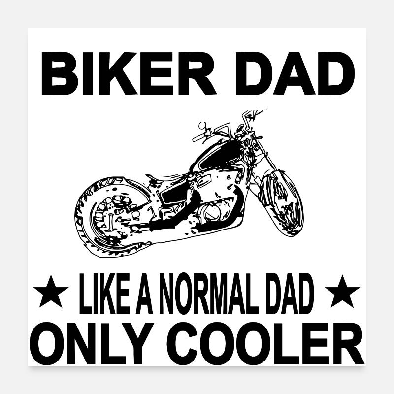 Motorrad Poster 60x60 cm