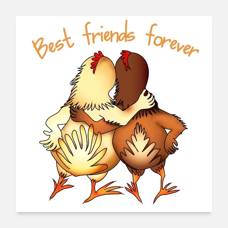 Best Friends Forever Poster 24" x 24" (60x60 cm)