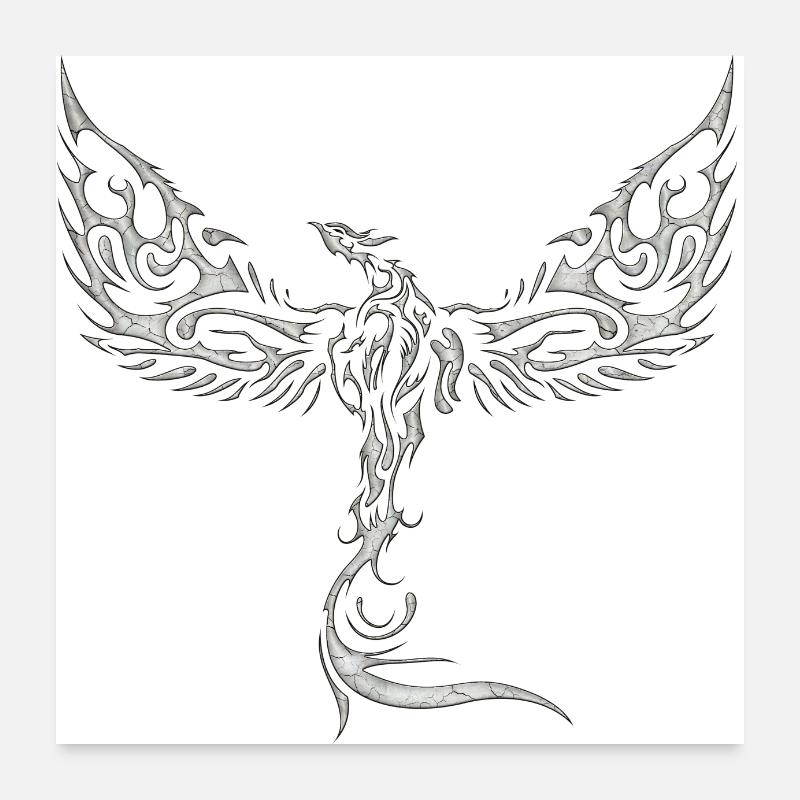 Adler-Adler-Adler-Adler-Vogel-Vogel Poster 60x60 cm