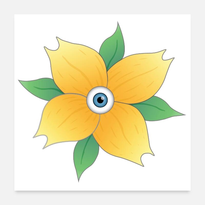 Flower - Eye Poster 24" x 24" (60x60 cm)