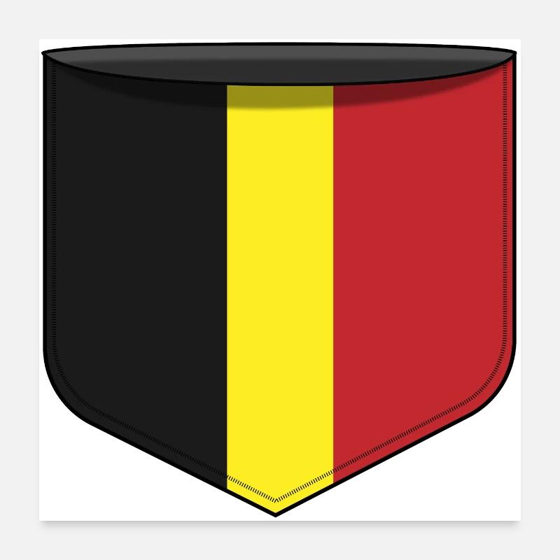 Poche Belgique Poster 60 x 60 cm