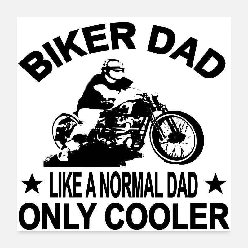 Motorrad Poster 60x60 cm