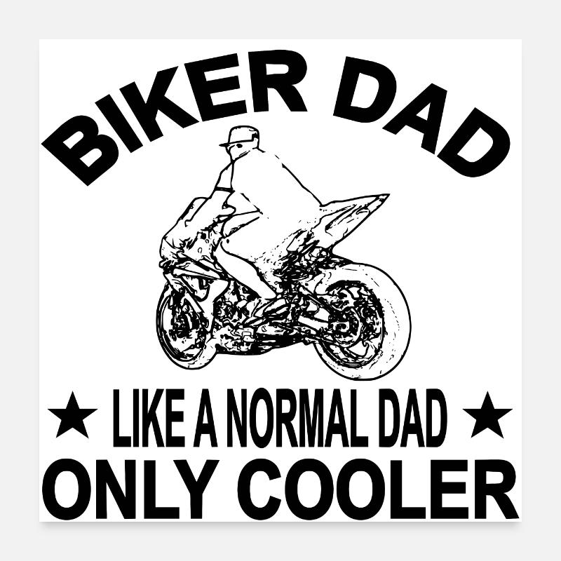 Motocyclette Poster 60 x 60 cm