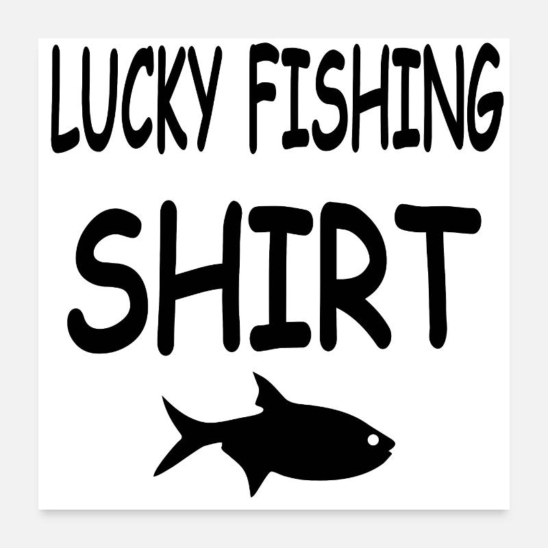 Pêche Poster 60 x 60 cm