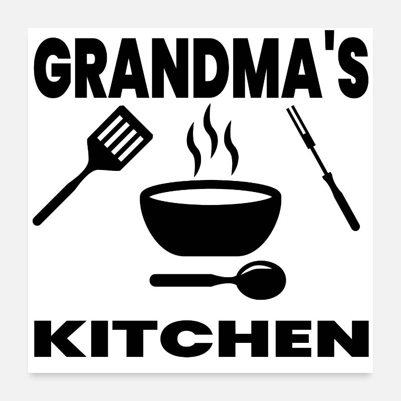 Grand-mère Poster 60 x 60 cm
