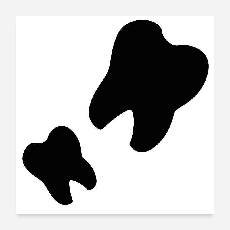 Zahn Poster 60x60 cm