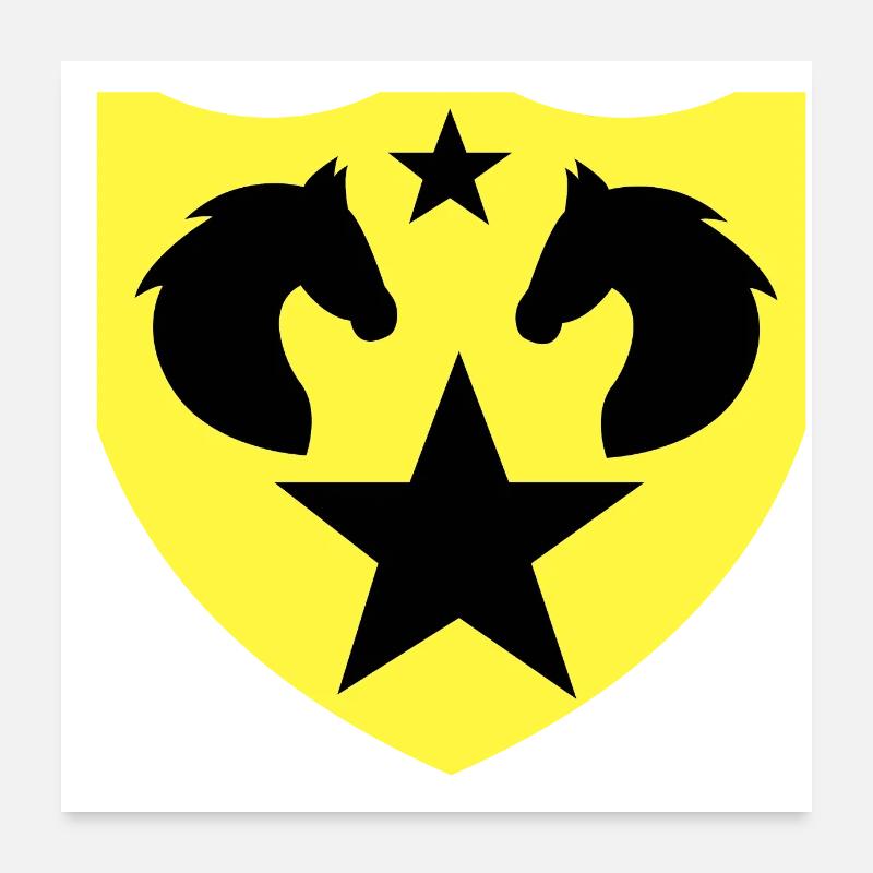 Cheval Poster 60 x 60 cm