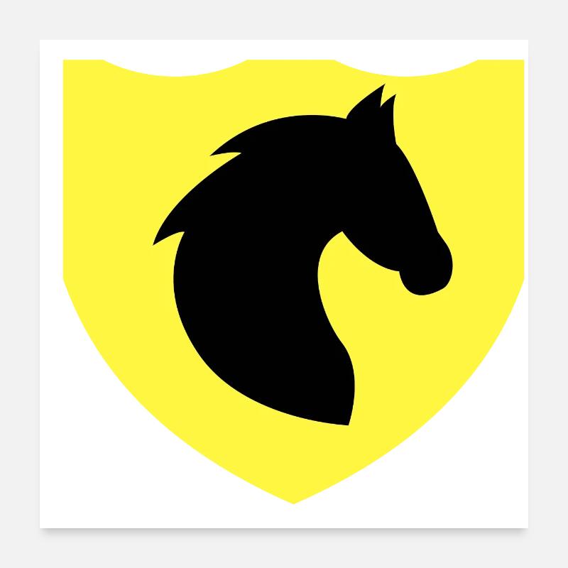 Cheval Poster 60 x 60 cm