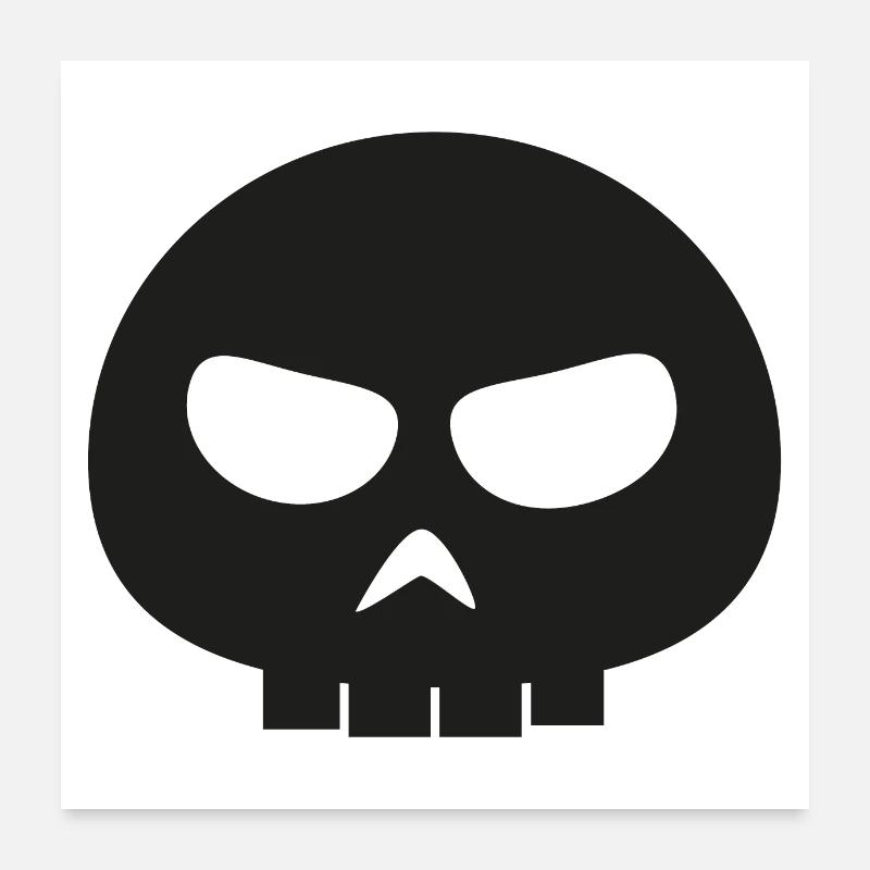 Crâne os pirate Poster 60 x 60 cm