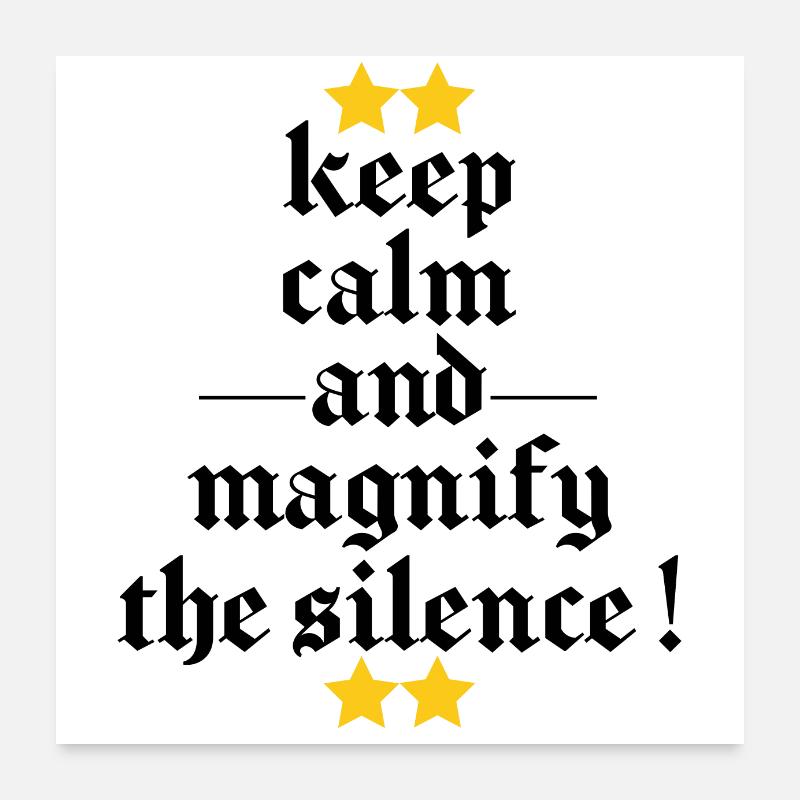 keep calm Poster 24" x 24" (60x60 cm)