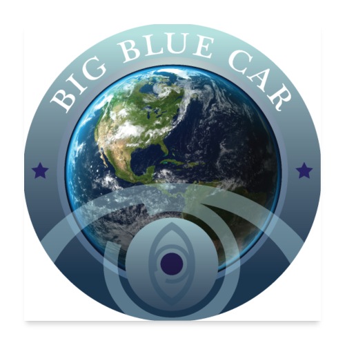 Big Blue Car Music ROUND LOGO - Poster 24 x 24 (60x60 cm)