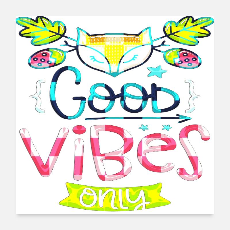 Think outside the box positive thoughts happy Poster 24" x 24" (60x60 cm)