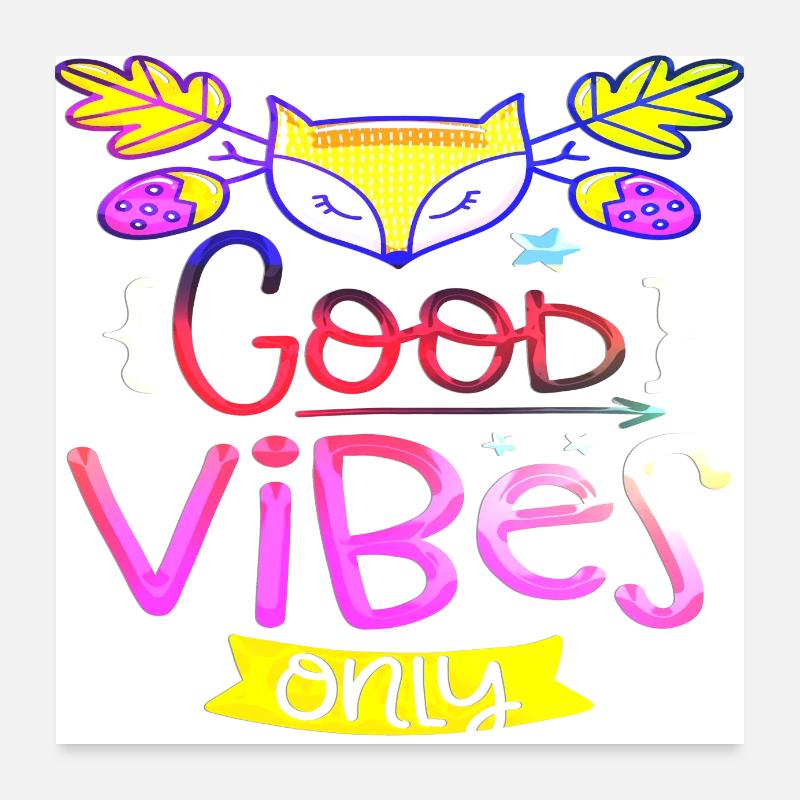 Denken Sie über den Tellerrand hinaus positive Gedanken glücklich Poster 60x60 cm