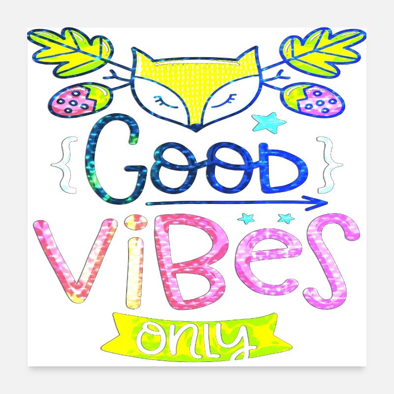 Think outside the box positive thoughts happy Poster 24" x 24" (60x60 cm)