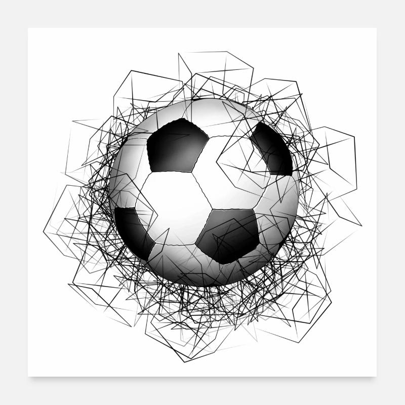 Fußball Poster 60x60 cm