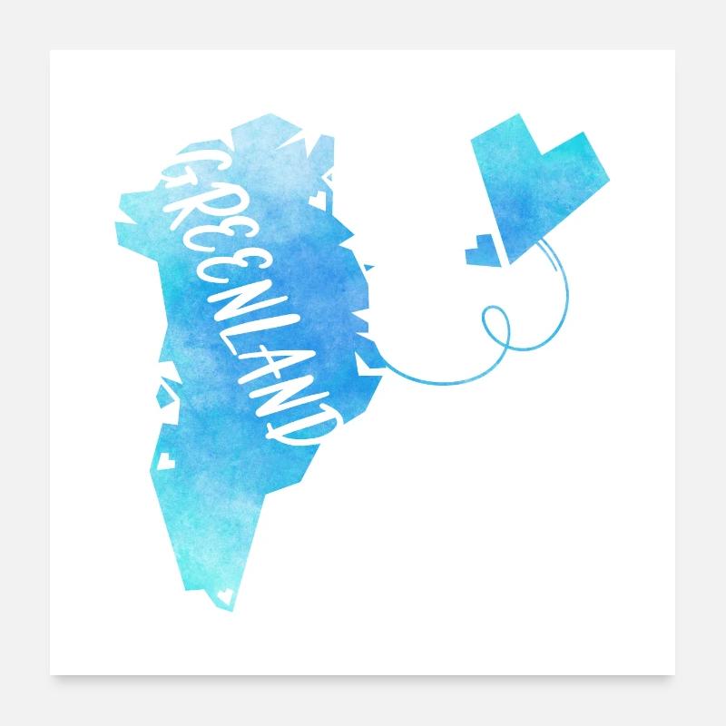 Greenland Poster 24" x 24" (60x60 cm)