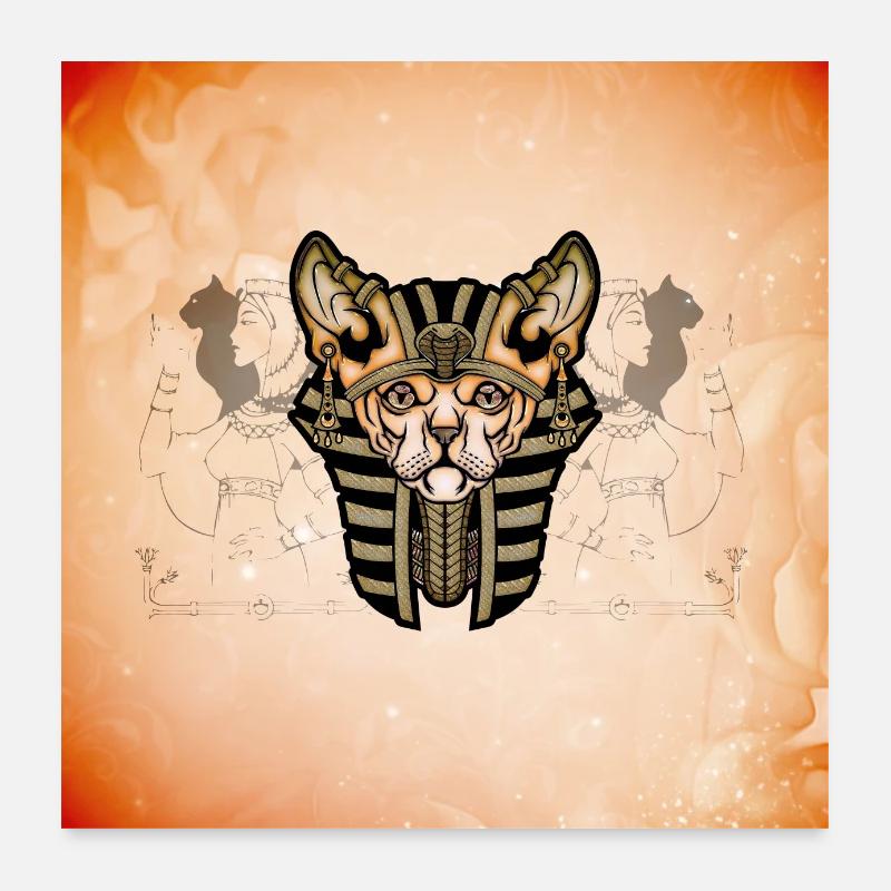Süße Katze Poster 60x60 cm