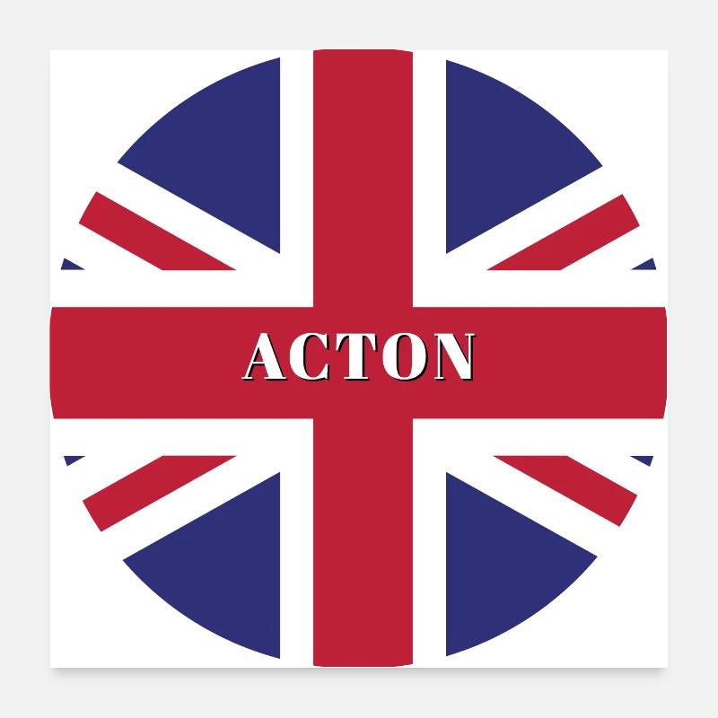 Acton Deutschland Poster 60x60 cm