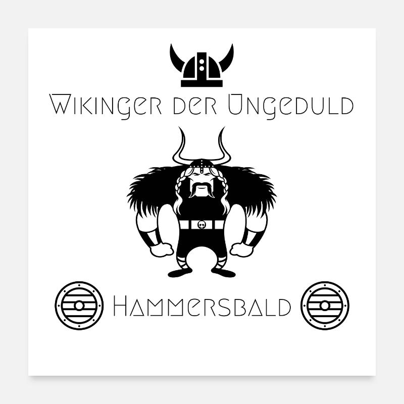 Wikinger Poster 60x60 cm