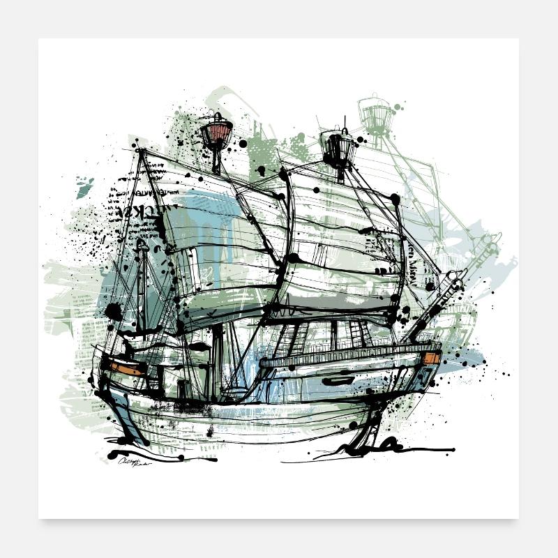 Le rouage Poster 60 x 60 cm
