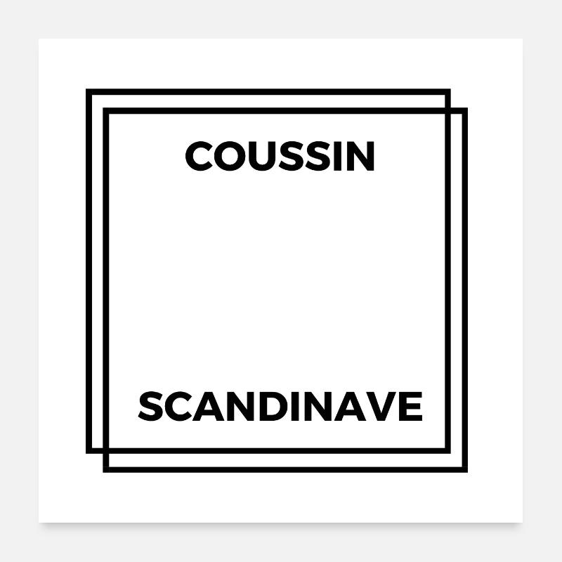 coussin scandinave Poster 60 x 60 cm