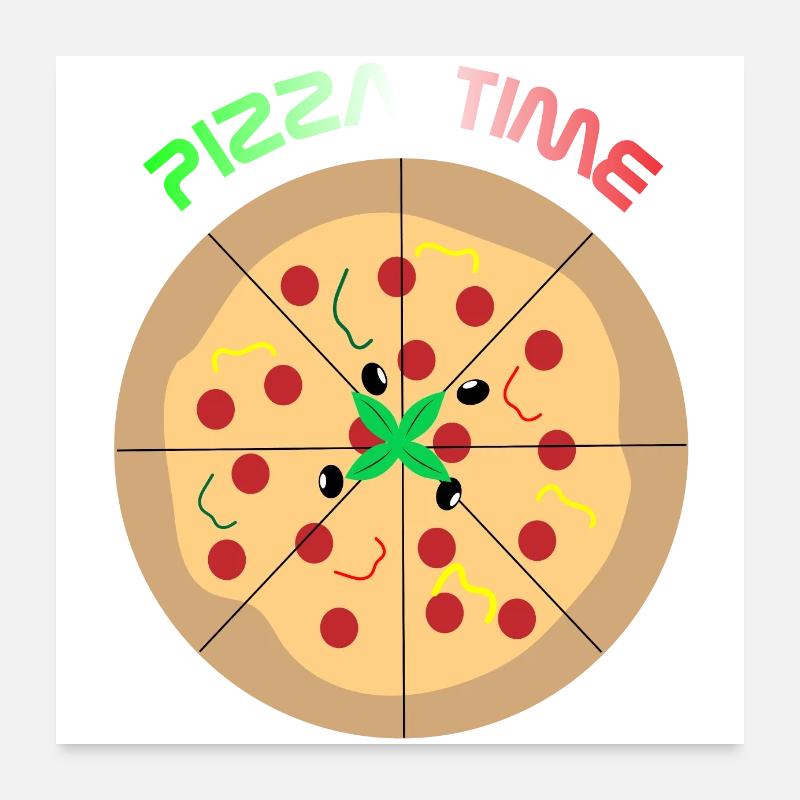 PIZZA ITALY Poster 24" x 24" (60x60 cm)