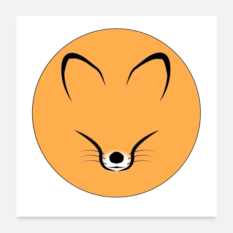 Renard Fox Logo Poster 60 x 60 cm