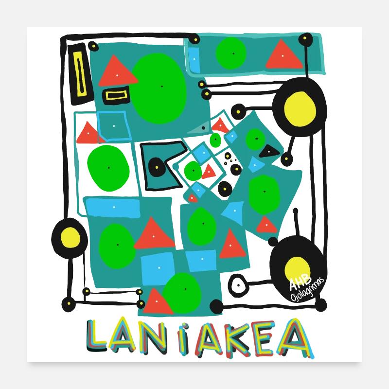 LANIAKEA c.Amélioré Poster 60 x 60 cm