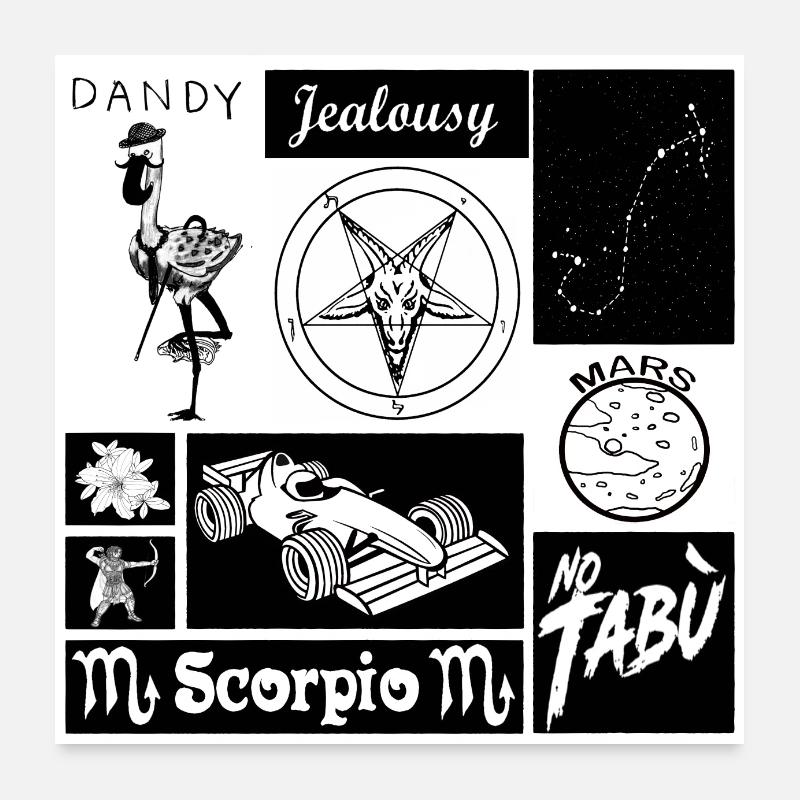 scorpio Poster 24" x 24" (60x60 cm)