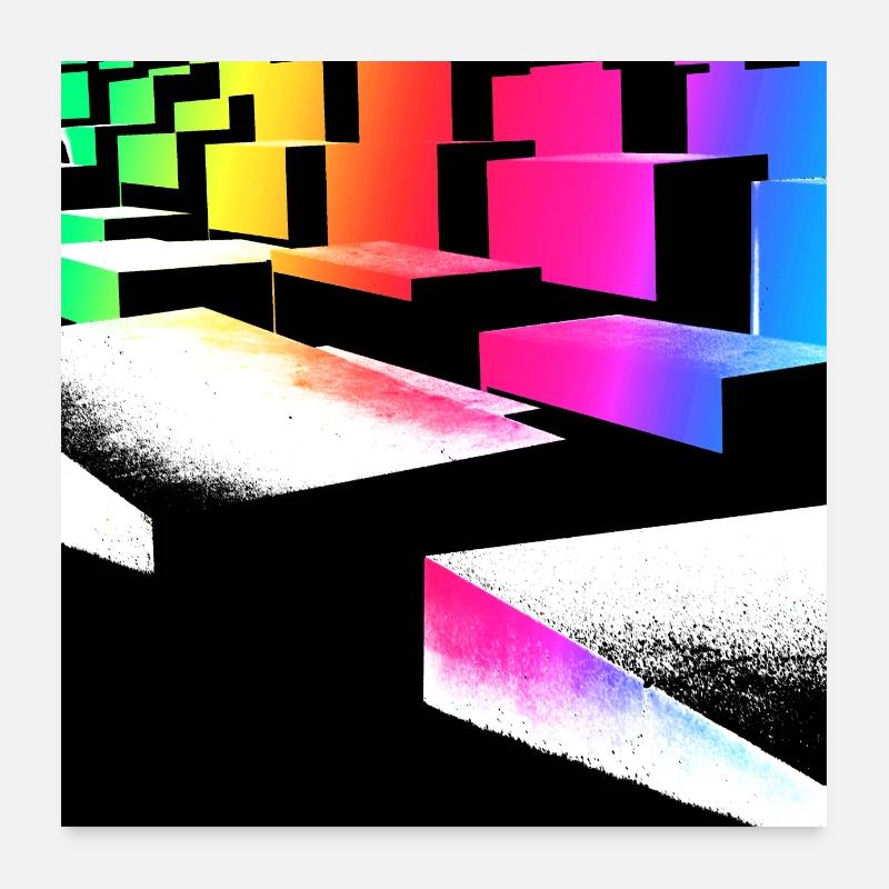 Cubiarcobalenus Poster 60 x 60 cm