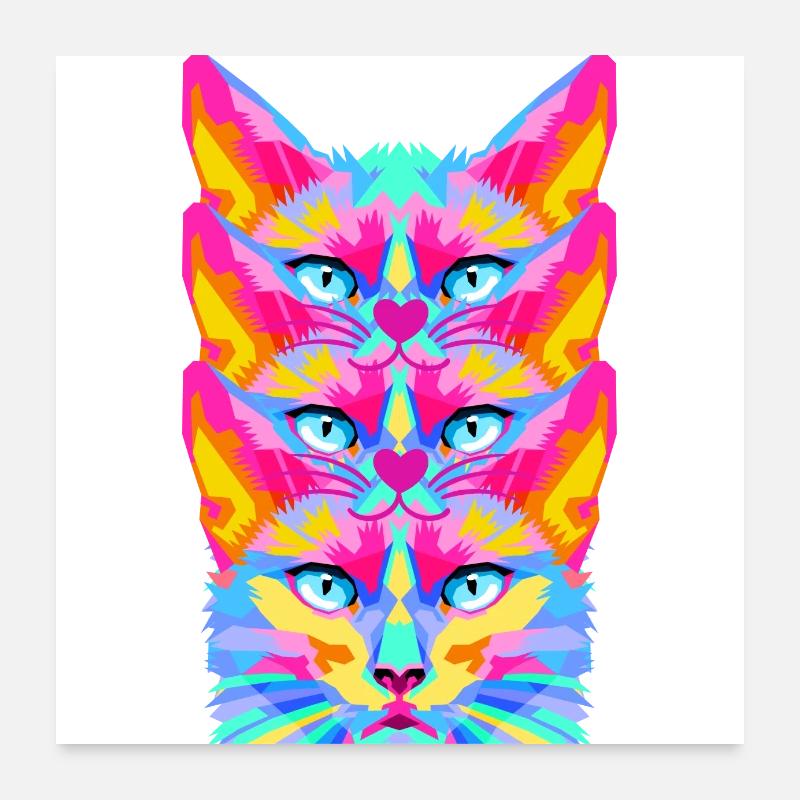 KATZE Poster 60x60 cm