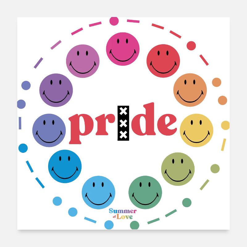Pride Amsterdam Poster 60x60 cm