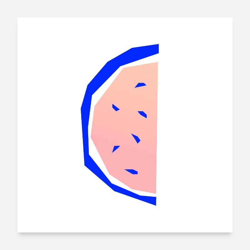 Sommer Melone Poster 60x60 cm