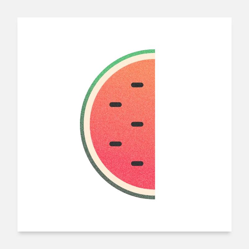 Sommerliche Wassermelone Poster 60x60 cm