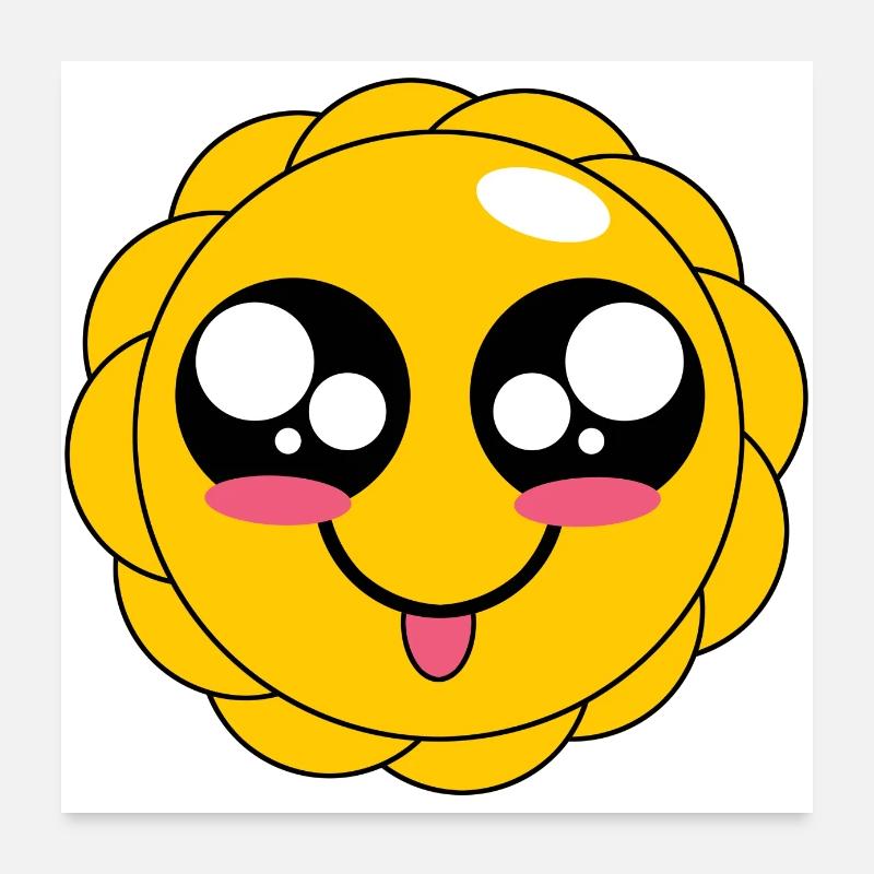 Kawaii - SUN Poster 24" x 24" (60x60 cm)