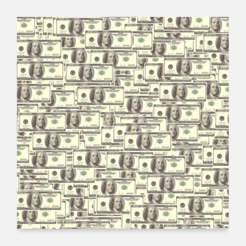 $100 bills Poster 24" x 24" (60x60 cm)