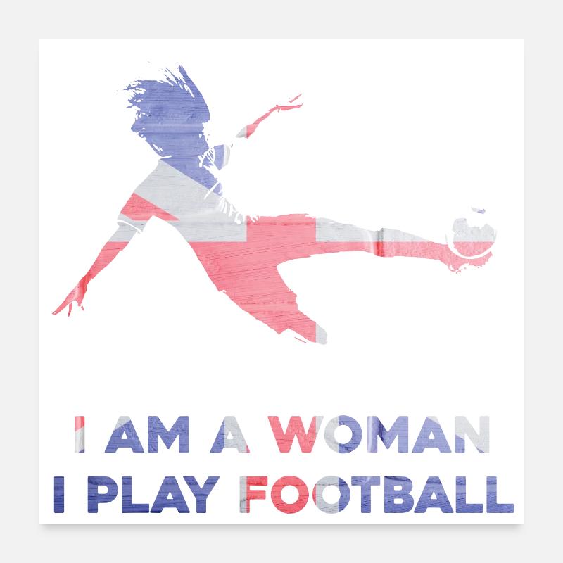 Frauenfußball Poster 60x60 cm