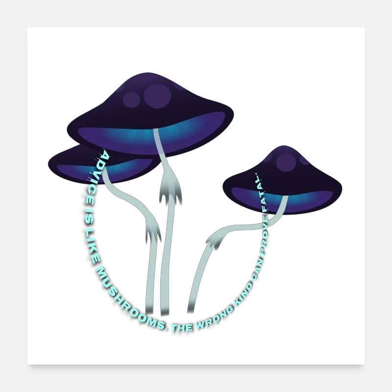 Mushroom cap Poster 24" x 24" (60x60 cm)