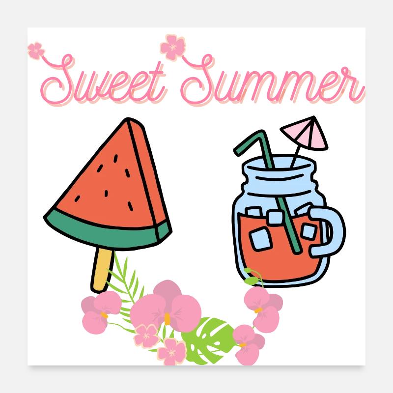 Sweet Summer 2 Poster 60x60 cm