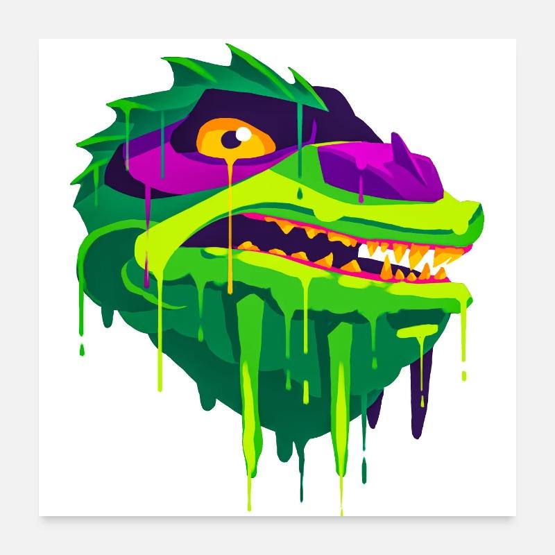 A Beautiful and Fun Kuo Toa Dragon Design Poster 24" x 24" (60x60 cm)