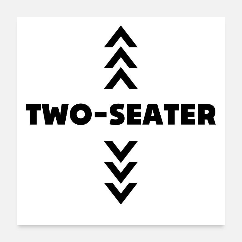 Two Seater Poster 24" x 24" (60x60 cm)