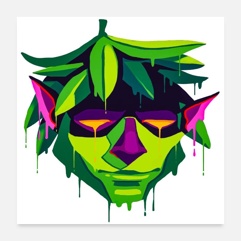 A Beautiful and Fun Sylvan Monster Design Poster 24" x 24" (60x60 cm)
