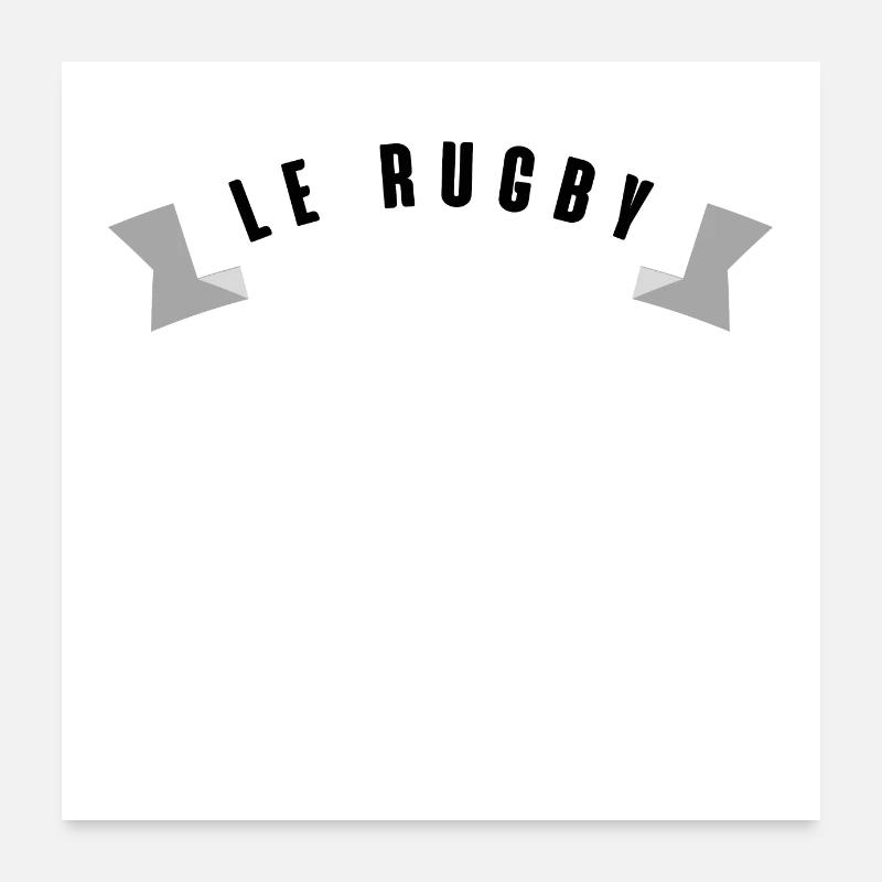 Le rugby c’est ma thérapie Poster 60 x 60 cm