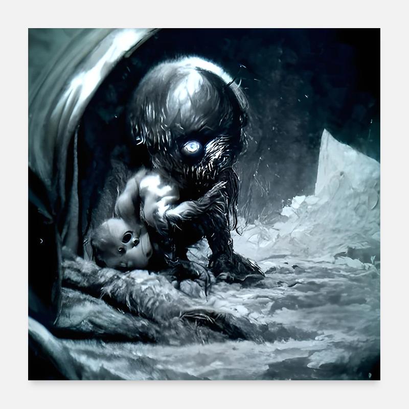 Creepy Poster 24" x 24" (60x60 cm)